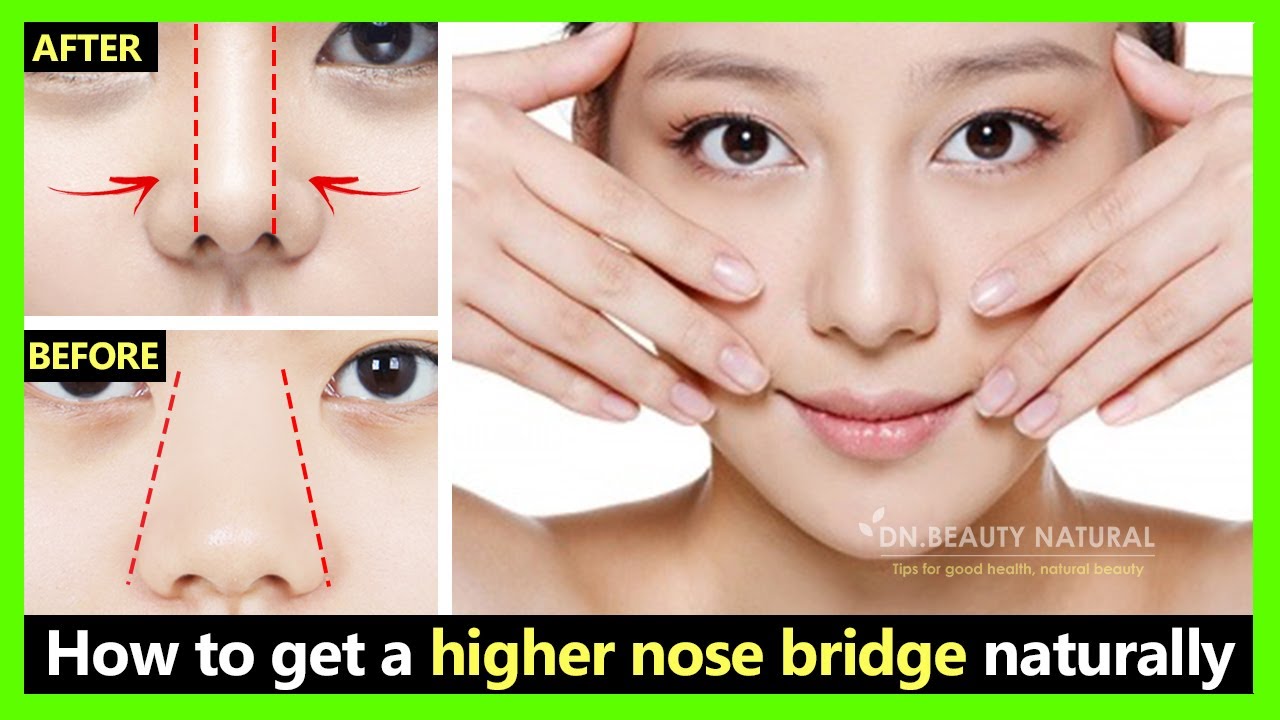 2 Exercises for Flat nose!! How to get a Higher Nose Bridge naturally. (Straight and Slimmer Nose)