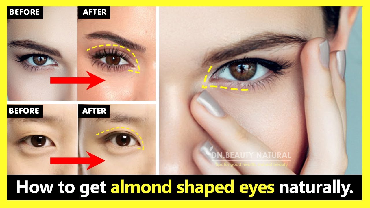 Just 2 steps!! How to get almond shaped eyes naturally | Change eyes shape with exercises & massage.