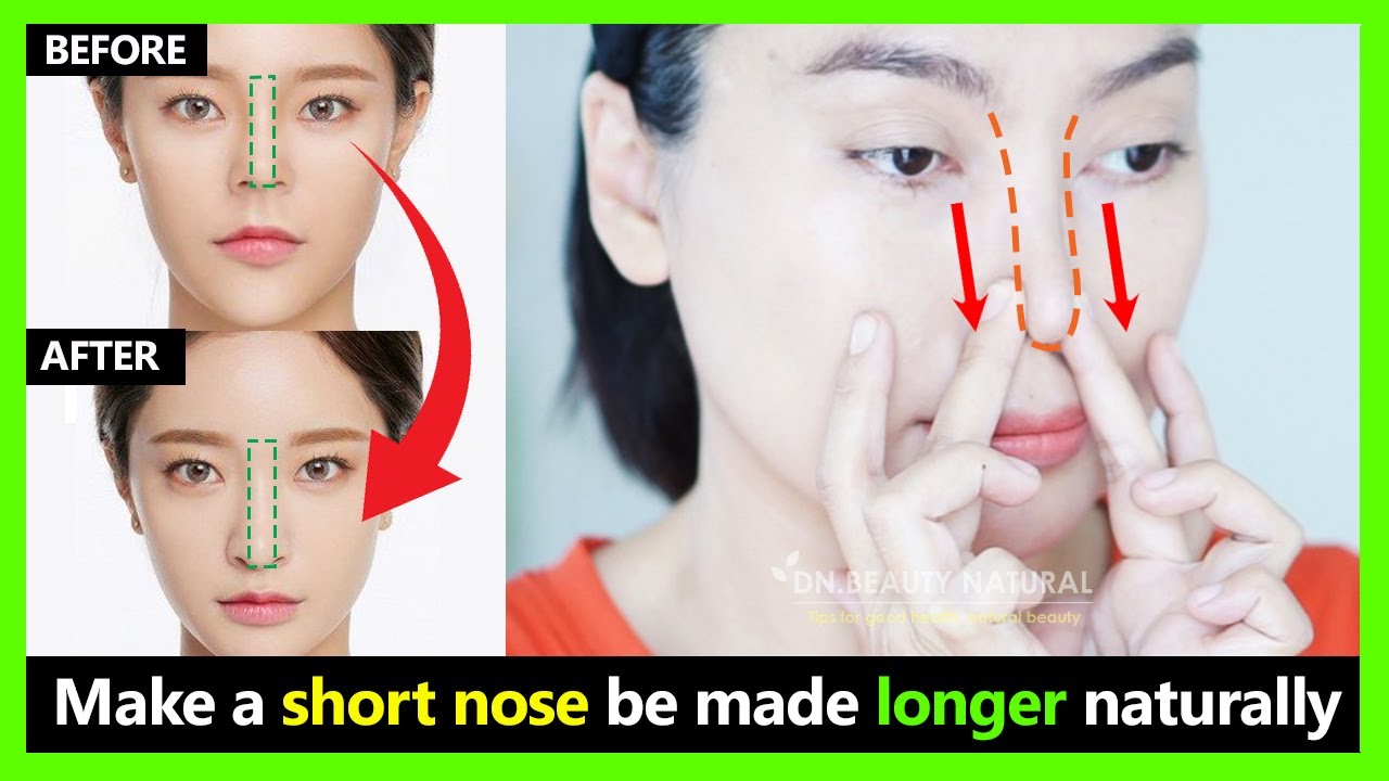 Fix short nose!! How to make a short nose to longer naturally with Nose exercises